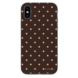 Fashion Case Apple iPhone X/XS - Vanilla Dots & Chocolate
