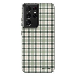 Fashion Case Samsung Galaxy S21 Ultra 5G G998B - Sage Tartan