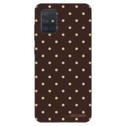 Fashion Case Samsung Galaxy A71 A715F - Vanilla Dots & Chocolate