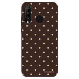 Fashion Case Huawei P30 Lite - Vanilla Dots & Chocolate