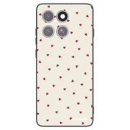 Fekete szilikon tok az alábbi mobiltelefonokra Motorola Edge 60 Pro - Little Love