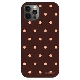 Fashion Case MagSafe Apple iPhone 12 - Peach Dots & Chocolate