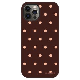 Fashion Case MagSafe Apple iPhone 12 Pro - Peach Dots & Chocolate