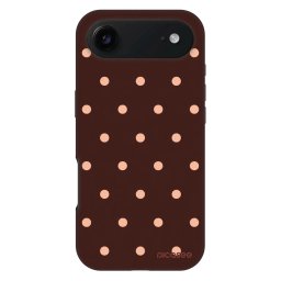 Fashion Case MagSafe Apple iPhone Air - Peach Dots & Chocolate
