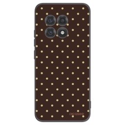 Fekete szilikon tok az alábbi mobiltelefonokra OnePlus 13R 5G - Vanilla Dots & Chocolate