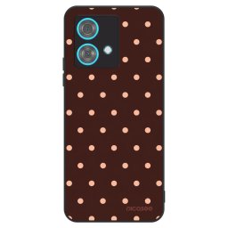 ULTIMATE CASE Motorola Edge 40 Neo - készülékre - Peach Dots & Chocolate