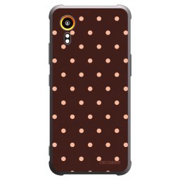 Fekete szilikon tok az alábbi mobiltelefonokra Samsung Galaxy XCover 7 - Peach Dots & Chocolate