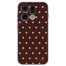 Fekete szilikon tok az alábbi mobiltelefonokra OPPO Find X9 - Peach Dots & Chocolate