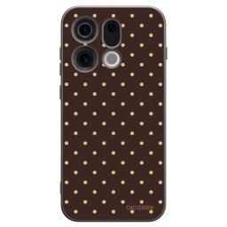 Fekete szilikon tok az alábbi mobiltelefonokra OPPO Find X9 - Vanilla Dots & Chocolate