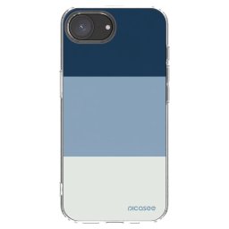 Átlátszó szilikon tok az alábbi mobiltelefonokra Apple iPhone 17e - Coastal Blue