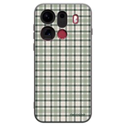 Fekete szilikon tok az alábbi mobiltelefonokra OPPO Find X9 Pro - Sage Tartan