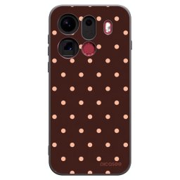 Fekete szilikon tok az alábbi mobiltelefonokra OPPO Find X9 Pro - Peach Dots & Chocolate