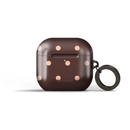 Obal pro Apple AirPods 4 - Peach Dots & Chocolate