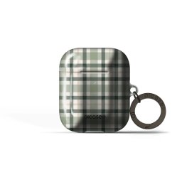 Obal pro Apple AirPods 1 - Sage Tartan
