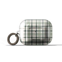 Obal pro Apple AirPods Pro 3 - Sage Tartan