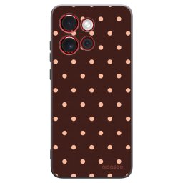Fekete szilikon tok az alábbi mobiltelefonokra Motorola Edge 60 Neo 5G - Peach Dots & Chocolate
