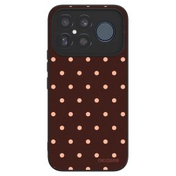 ULTIMATE CASE Xiaomi Poco F8 Ultra - készülékre - Peach Dots & Chocolate