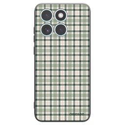 Fekete szilikon tok az alábbi mobiltelefonokra Motorola Edge 70 Fusion - Sage Tartan