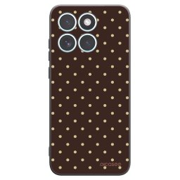 Fekete szilikon tok az alábbi mobiltelefonokra Motorola Edge 70 Fusion - Vanilla Dots & Chocolate