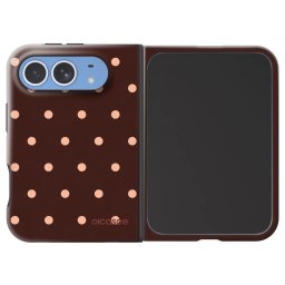 Fashion Case MagSafe Apple iPhone Duo - Peach Dots & Chocolate