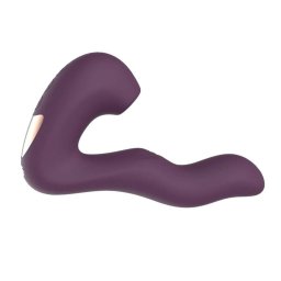 Vortex - 4in1 okos G-pont vibrátor léghullámos csiklóizgatóval (lila) (APP-os)
