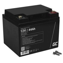 Green Cell AGM VRLA 12V 44Ah karbantartásmentes akkumulátor fűnyíróhoz, robogóhoz, csónakhoz, kerekesszékhez