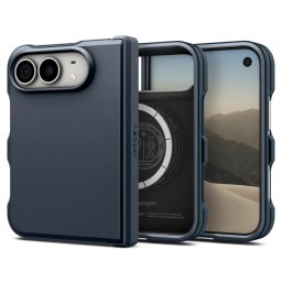 Spigen Tough Armor Mag Apple iPhone Duo tok, MagSafe, Metal Slate, kék