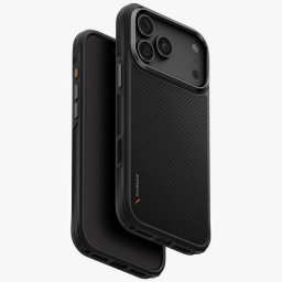 Uniq Keva Edge Magclick Apple iPhone 18 Pro / 17 Pro Aramid tok, MagSafe, kevlár, fekete