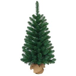 Karácsonyfa MagicHome Karácsony Rudolf, ezüstfenyő jutában, 90 cm