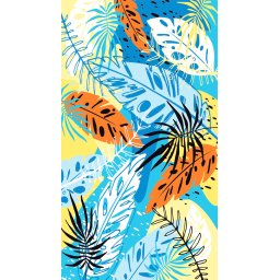 Gyorsan száradó strandtörölköző SUMMER FRESH 100x180 cm színes, 100% mikroszálas