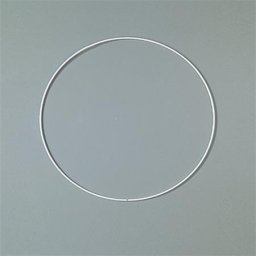 Fém karika, fehér, EFCO, 18 cm