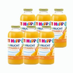 HiPP BIO Alma-banán-narancs gyümölcsnektár C-vitaminnal 6 hó+ (6x500 ml)