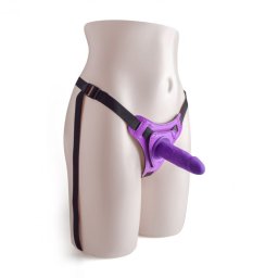 Toyz4Lovers - strap-on hám, realisztikus dildóval (lila)