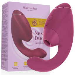 Womanizer Duó Vibrátor 3D légnyomásos és G-pont stimuláló rózsaszín