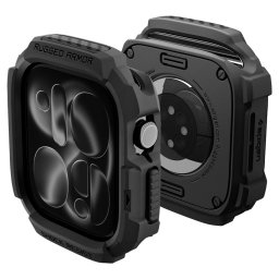 Spigen Rugged Armor Apple Watch 12 42mm tok, Black, fekete