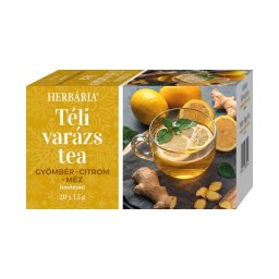 Herbária Téli varázs citrom-gyömbér-méz ízű teakeverék 20x1,5g