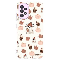 Átlátszó szilikon tok az alábbi mobiltelefonokra Samsung Galaxy A32 5G A326B - Pumpkin spice