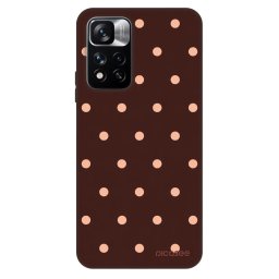 Fashion Case Xiaomi Redmi Note 11 Pro - Peach Dots & Chocolate