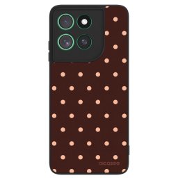 ULTIMATE CASE Motorola Moto G57 Power - készülékre - Peach Dots & Chocolate