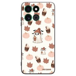 Fekete szilikon tok az alábbi mobiltelefonokra Motorola Moto G57 Power - Pumpkin spice