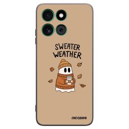 Fekete szilikon tok az alábbi mobiltelefonokra Motorola Moto G57 Power - Sweater ghost
