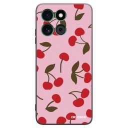 Fekete szilikon tok az alábbi mobiltelefonokra Motorola Moto G57 Power - Cherry