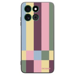 Fekete szilikon tok az alábbi mobiltelefonokra Motorola Moto G57 Power - Lobby tiles
