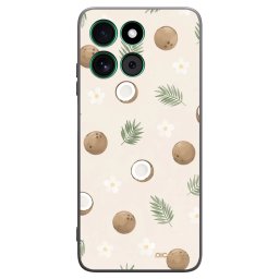 Fekete szilikon tok az alábbi mobiltelefonokra Motorola Moto G57 Power - Coconut Breeze