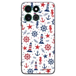 Fekete szilikon tok az alábbi mobiltelefonokra Motorola Moto G57 Power - Sailor Vibes