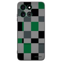 Fekete szilikon tok az alábbi mobiltelefonokra Motorola Moto G57 Power - Block Grid