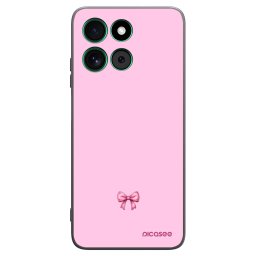 Fekete szilikon tok az alábbi mobiltelefonokra Motorola Moto G57 Power - Blush bow