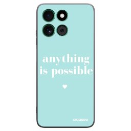Fekete szilikon tok az alábbi mobiltelefonokra Motorola Moto G57 Power - Anything is possible