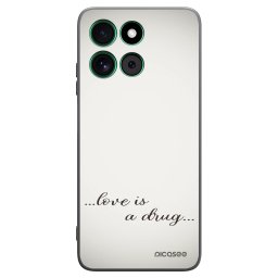Fekete szilikon tok az alábbi mobiltelefonokra Motorola Moto G57 Power - Love is a drug