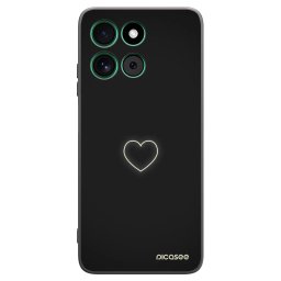 Fekete szilikon tok az alábbi mobiltelefonokra Motorola Moto G57 Power - Heart